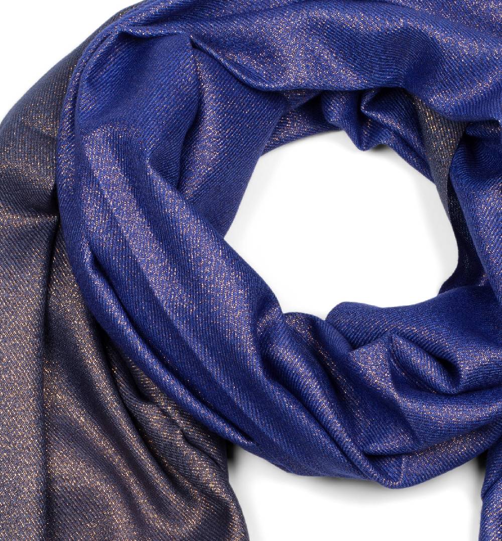 Stylebreaker 2-Farbiger Glitzer Schal mit Fransen Flash Sale