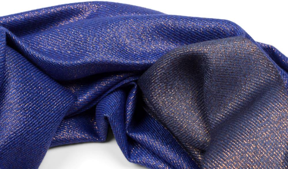 Stylebreaker 2-Farbiger Glitzer Schal mit Fransen Flash Sale