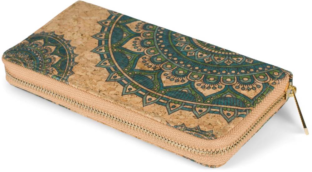 Stylebreaker Kork Geldbörse mit Ethno Mandala Muster Exklusivangebot