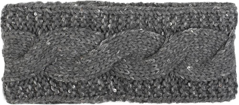 Stylebreaker Grobstrick Stirnband mit Pailletten Black Friday