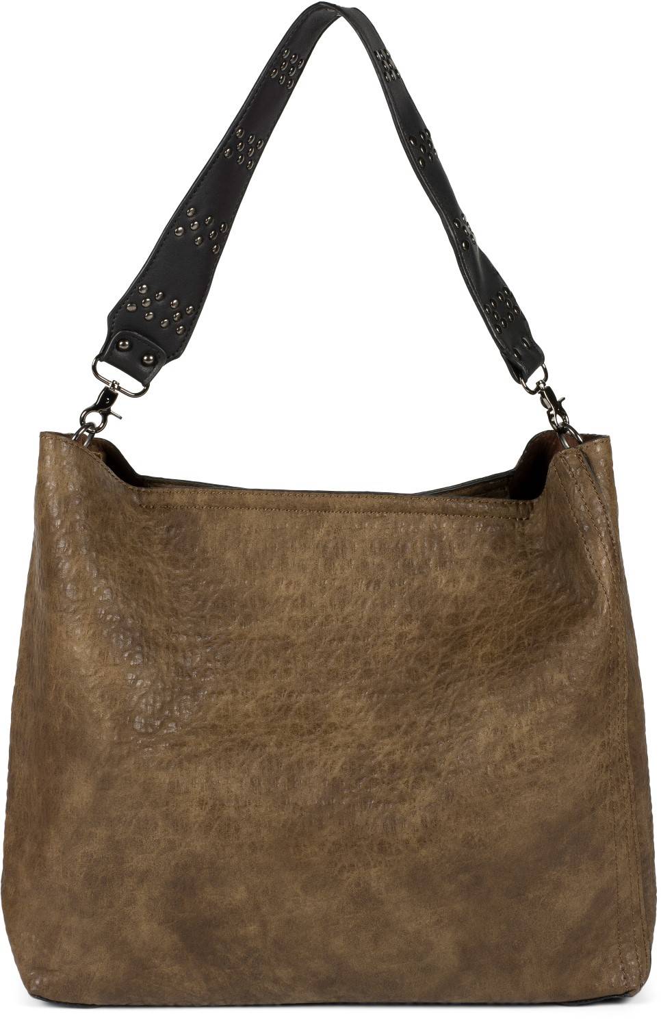 Stylebreaker 2 in 1 Schultertasche mit Nietengurt und Innentasche Sonderangebote