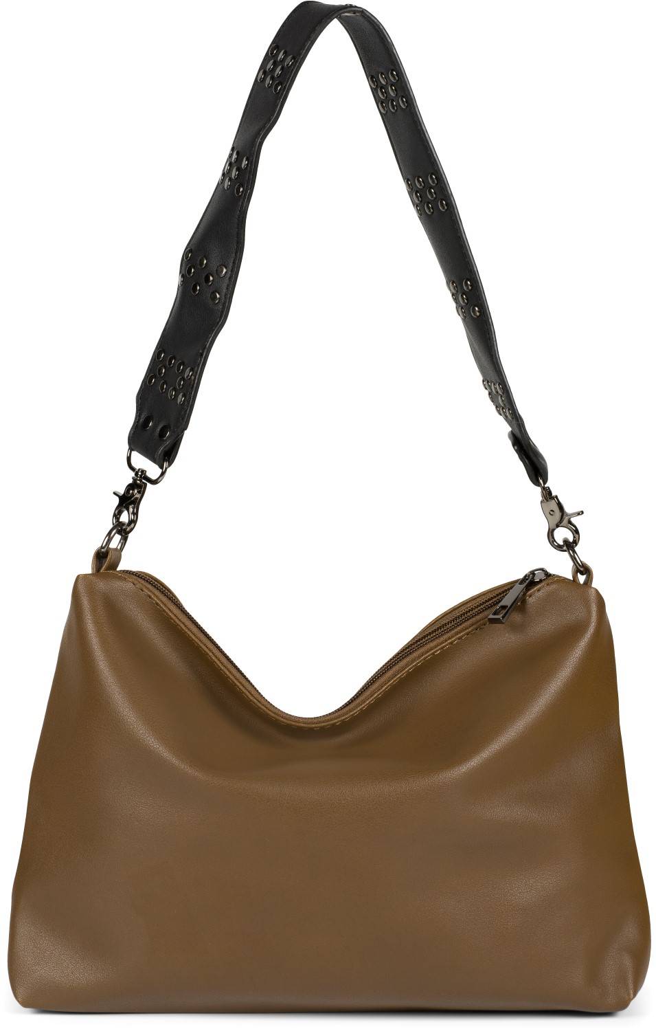 Stylebreaker 2 in 1 Schultertasche mit Nietengurt und Innentasche Sonderangebote