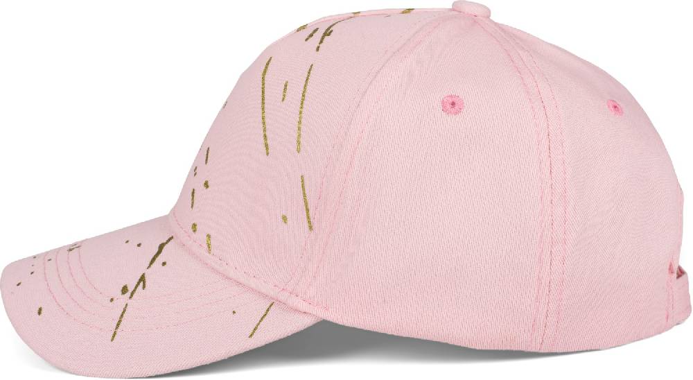 Stylebreaker Baseball Cap mit goldenen Farbspritzern Riesige Ersparnisse
