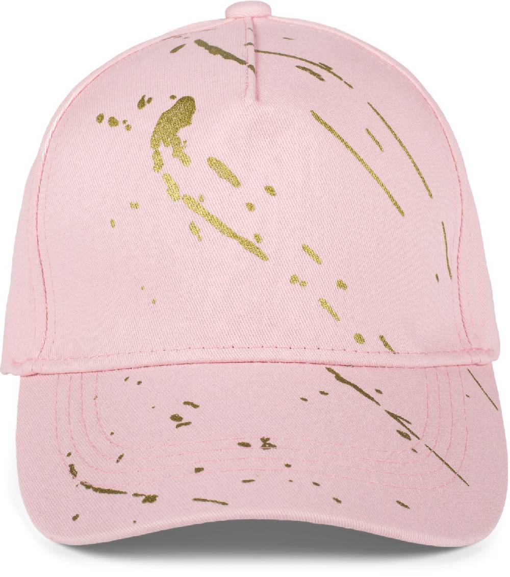 Stylebreaker Baseball Cap mit goldenen Farbspritzern Riesige Ersparnisse