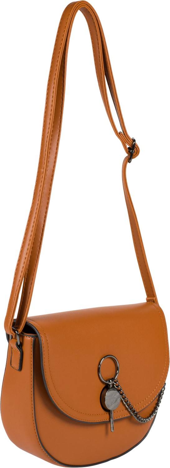 Stylebreaker Halbrunde Saddle Bag Umhängetasche mit Kette