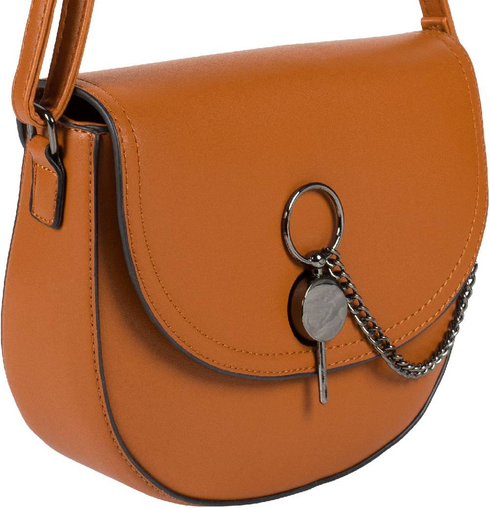 Stylebreaker Halbrunde Saddle Bag Umhängetasche mit Kette Kostenlose Rückgabe