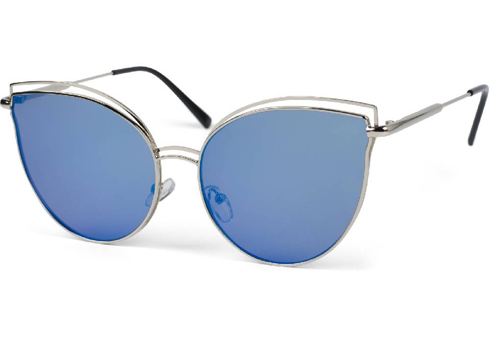 Stylebreaker Cat Eye Sonnenbrille mit doppeltem Rahmen