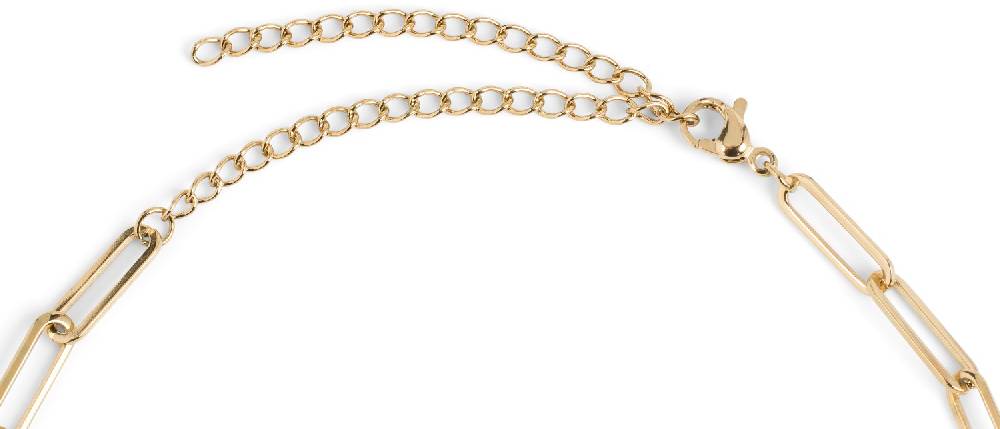 Stylebreaker Edelstahl Glieder Halskette 50% Rabatt mit kostenlosem Versand