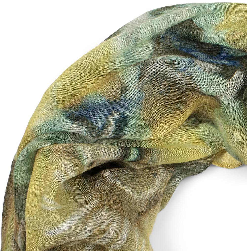 Stylebreaker Loop Schal Aquarell Batik Blüten im Angebot