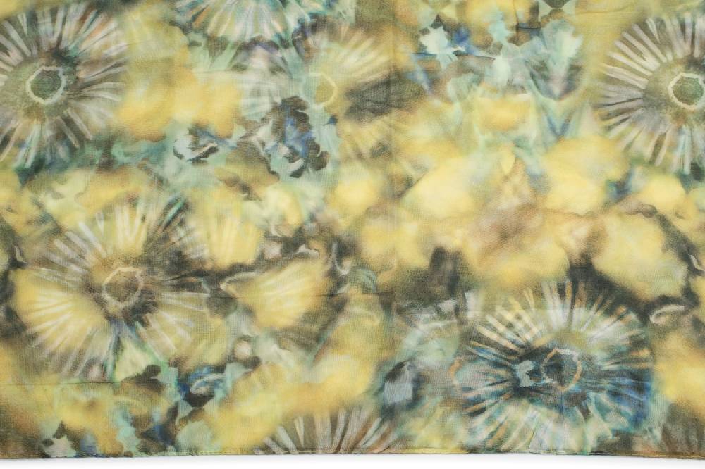 Stylebreaker Loop Schal Aquarell Batik Blüten im Angebot