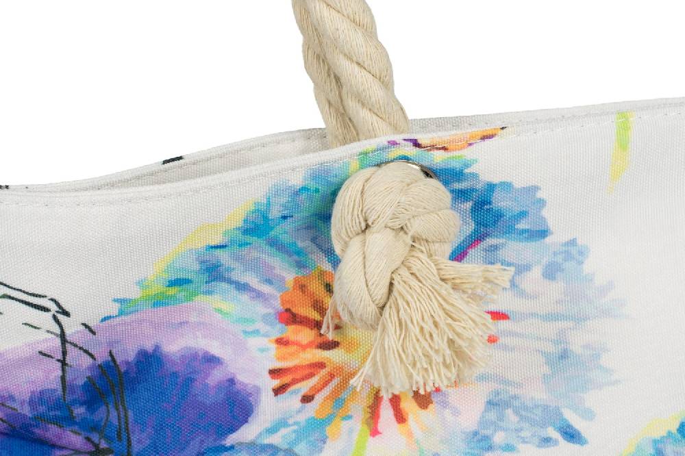 Stylebreaker Strandtasche Veilchen Muster Limitierter Zeitrabatt