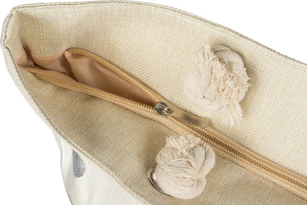 Stylebreaker Strandtasche mit metallic Punkte Sonderangebot