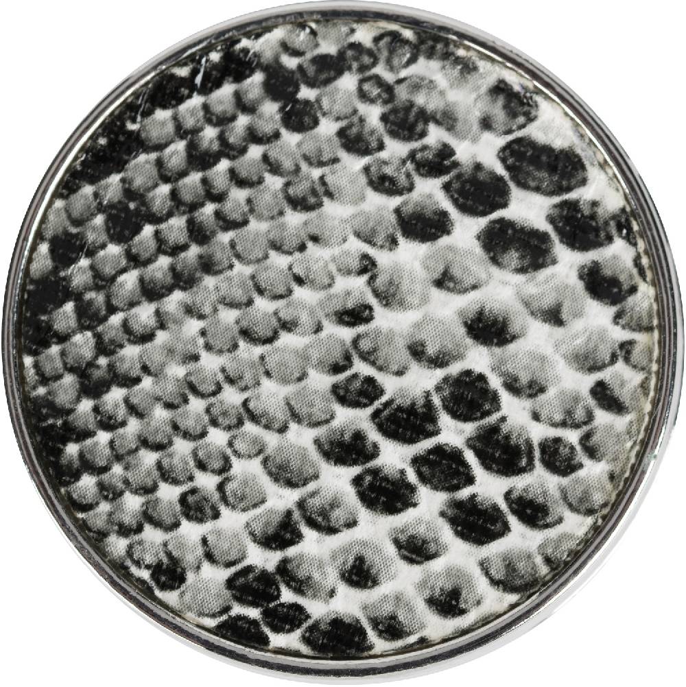 Stylebreaker Runde Magnet Brosche mit Schlangen Muster Lagerräumung