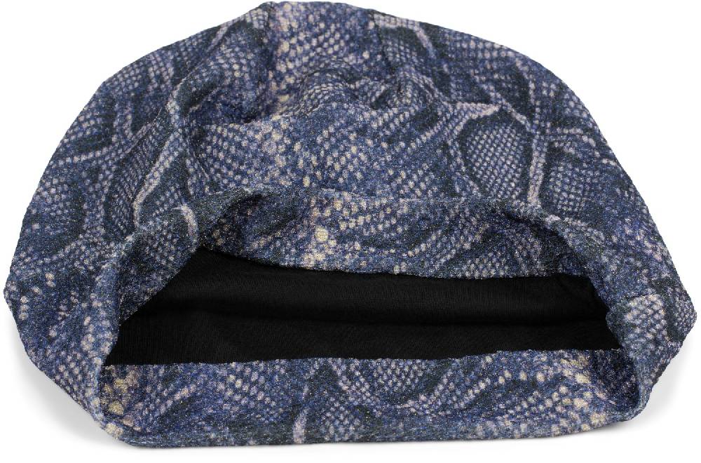 Stylebreaker Beanie Mütze Glitzer Schlangen Muster Neuheiten
