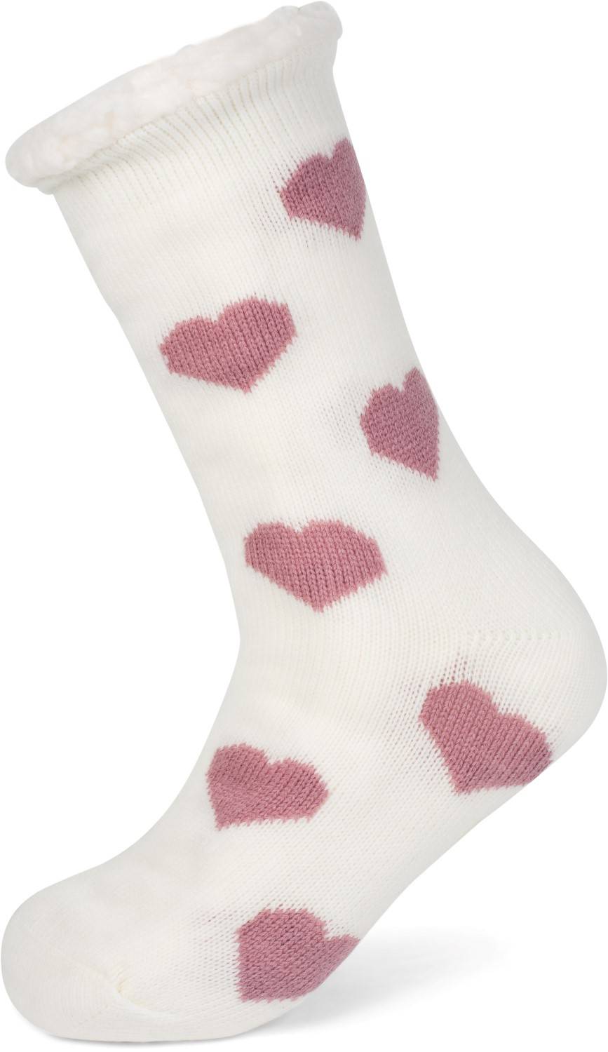 Stylebreaker ABS Kuschelsocken mit Herzchen Muster Riesige Ersparnisse