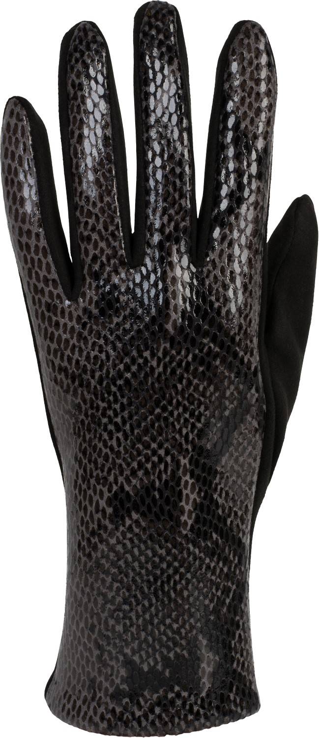 Stylebreaker Stoff Handschuhe in Schlangenleder Optik VIP-Rabatte