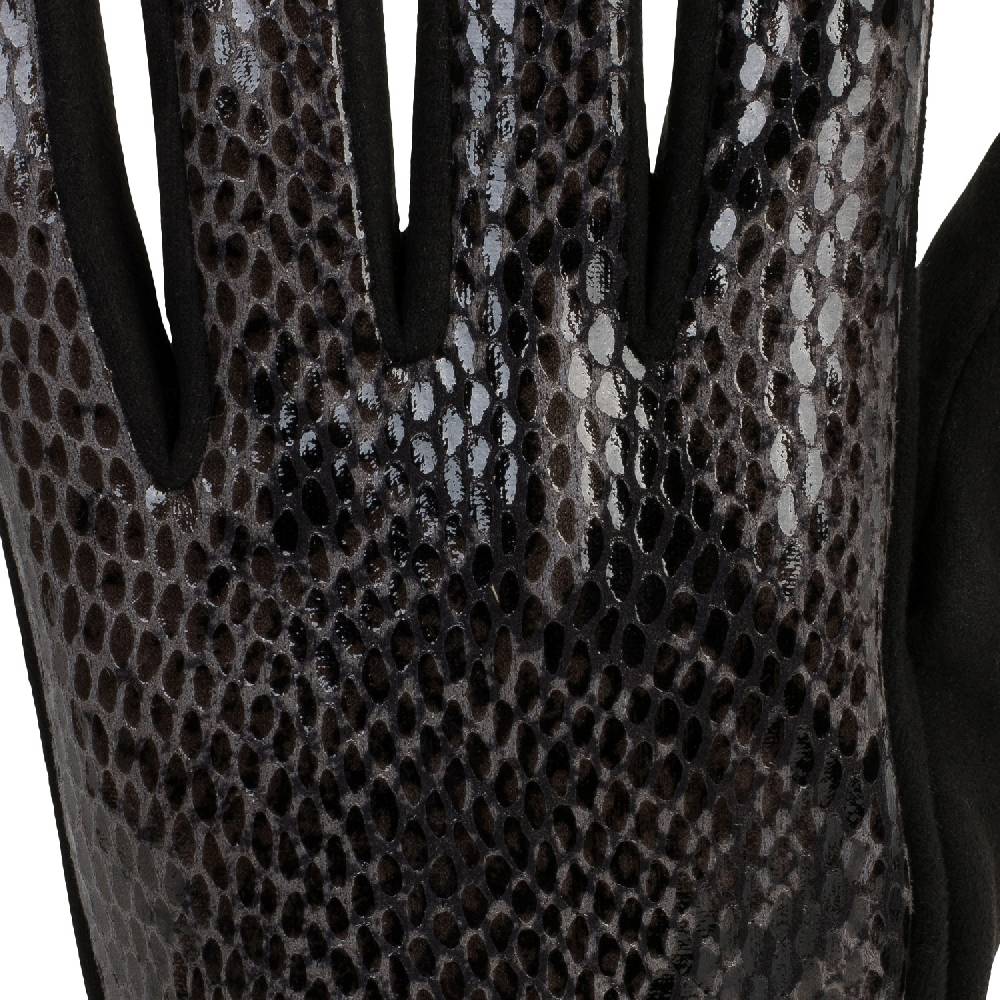Stylebreaker Stoff Handschuhe in Schlangenleder Optik VIP-Rabatte