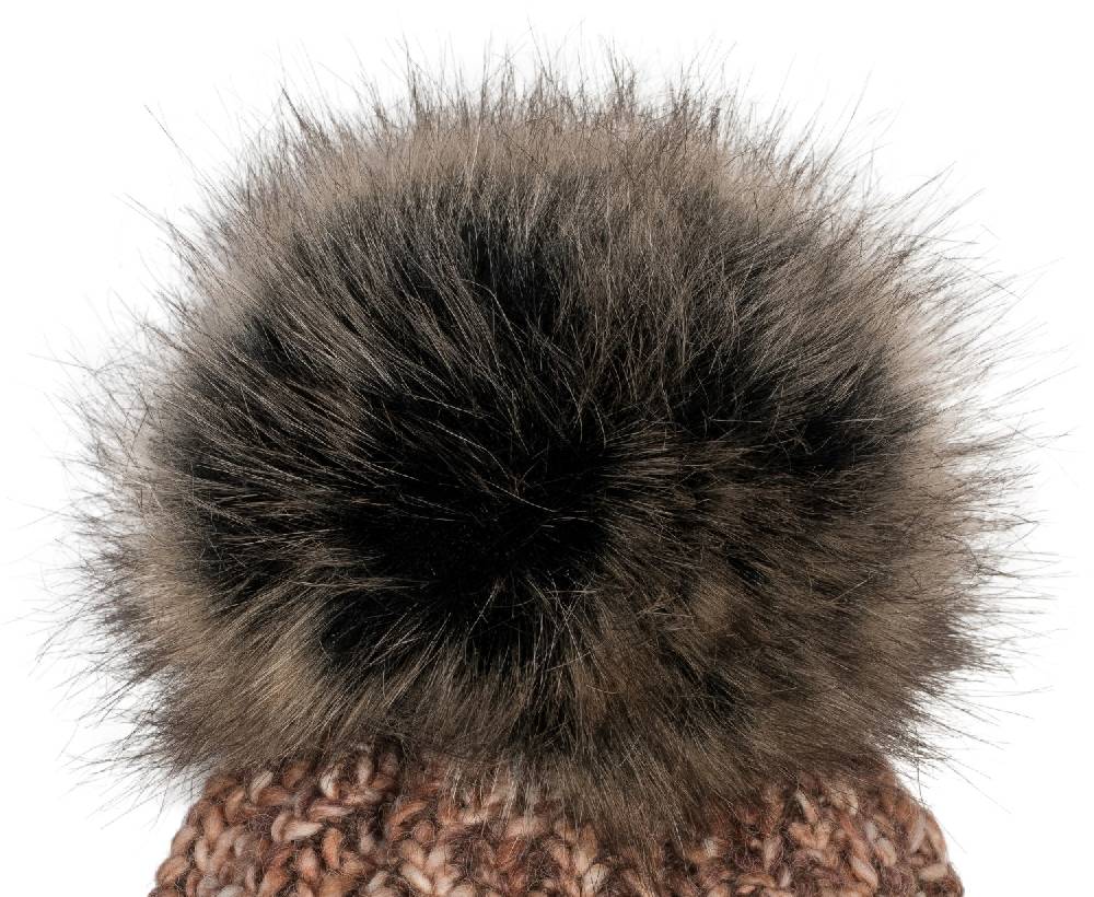 Stylebreaker Bunte Strick Bommelmütze mit Thermo-Fleece Super Sparpreis