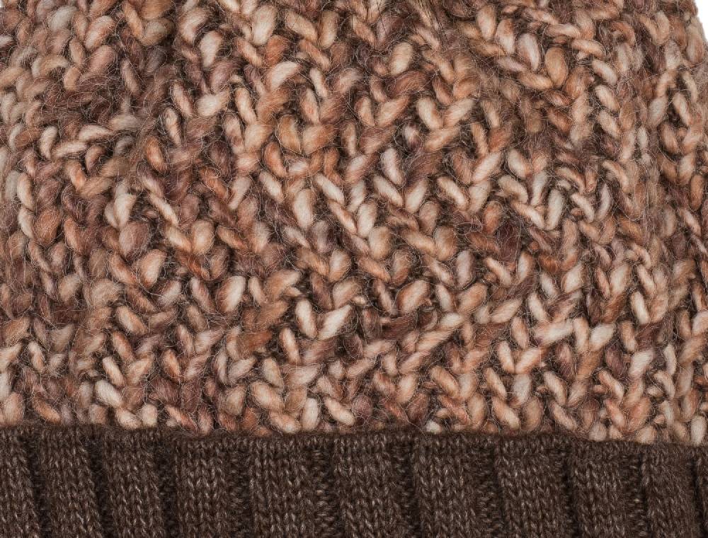 Stylebreaker Bunte Strick Bommelmütze mit Thermo-Fleece Super Sparpreis