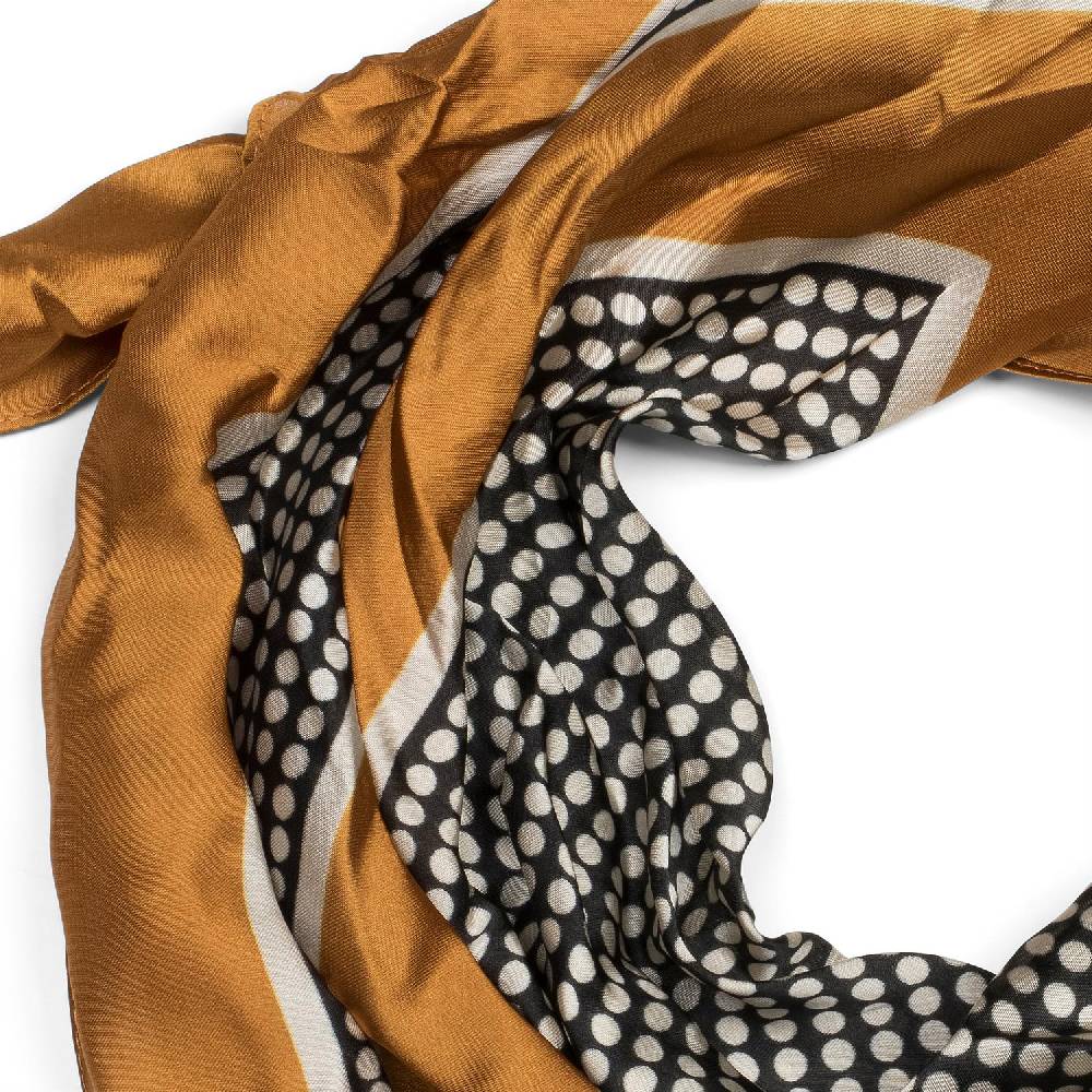 Stylebreaker Dreieckstuch mit Punkte und Farbflächen Print Nur für heute