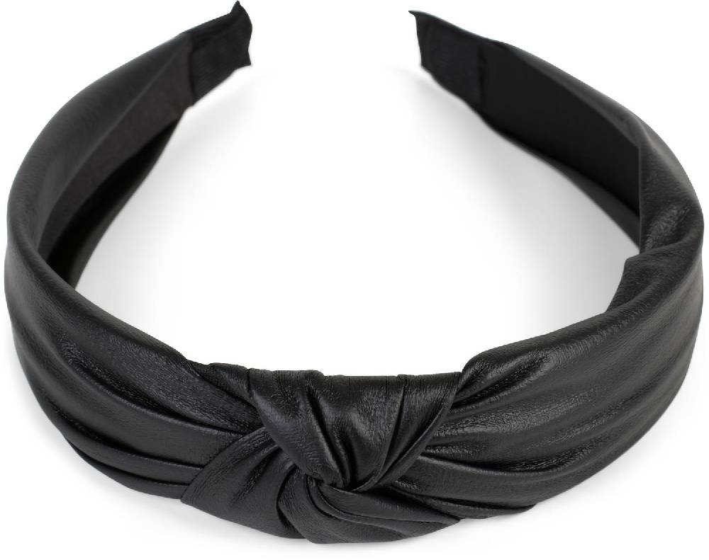 Stylebreaker Haarreif in Kunstleder Optik