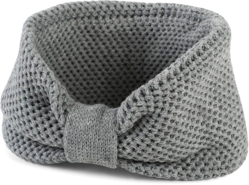 Stylebreaker Stirnband mit Knoten und Perl Strickmuster 50% Rabatt mit kostenlosem Versand