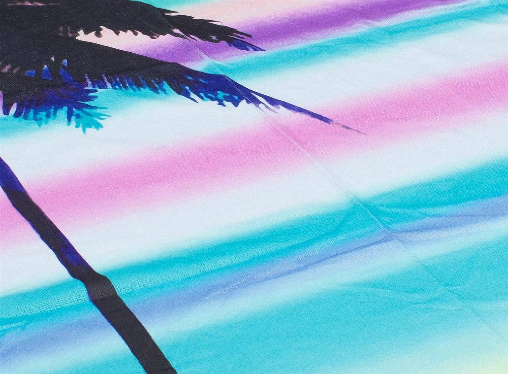 Stylebreaker Rundes Strandtuch mit Palmen und Sonnenuntergang Outlet