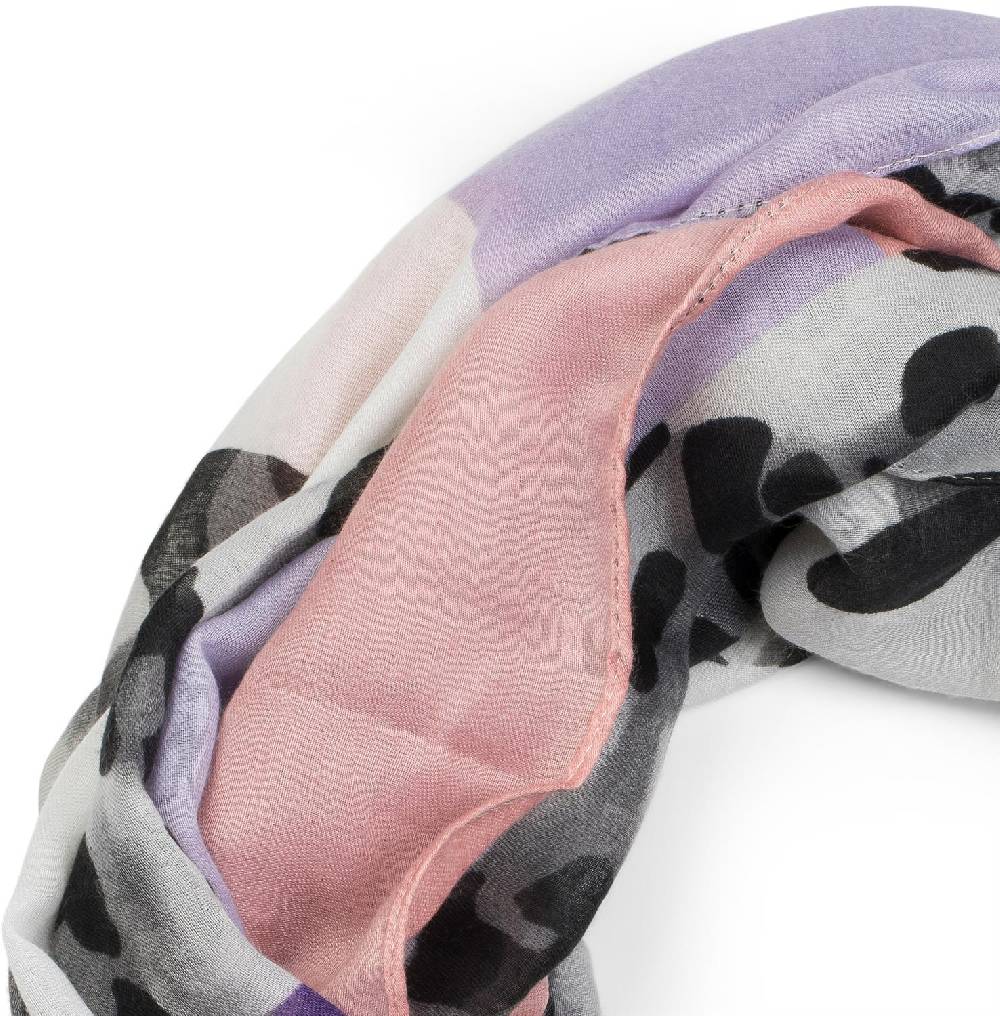 Stylebreaker Colour Blocking Loop Schal mit Leoparden Muster Angebote