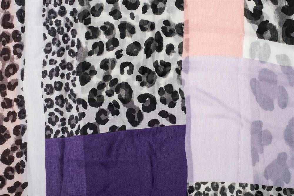 Stylebreaker Colour Blocking Loop Schal mit Leoparden Muster Angebote