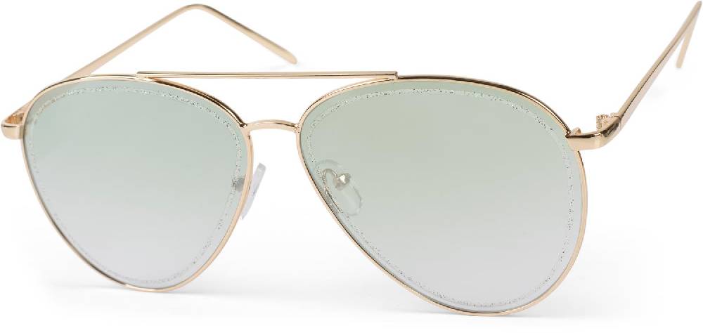 Stylebreaker Piloten Sonnenbrille mit Glitzer Highlights