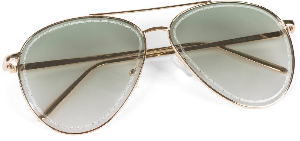 Stylebreaker Piloten Sonnenbrille mit Glitzer Highlights im Angebot