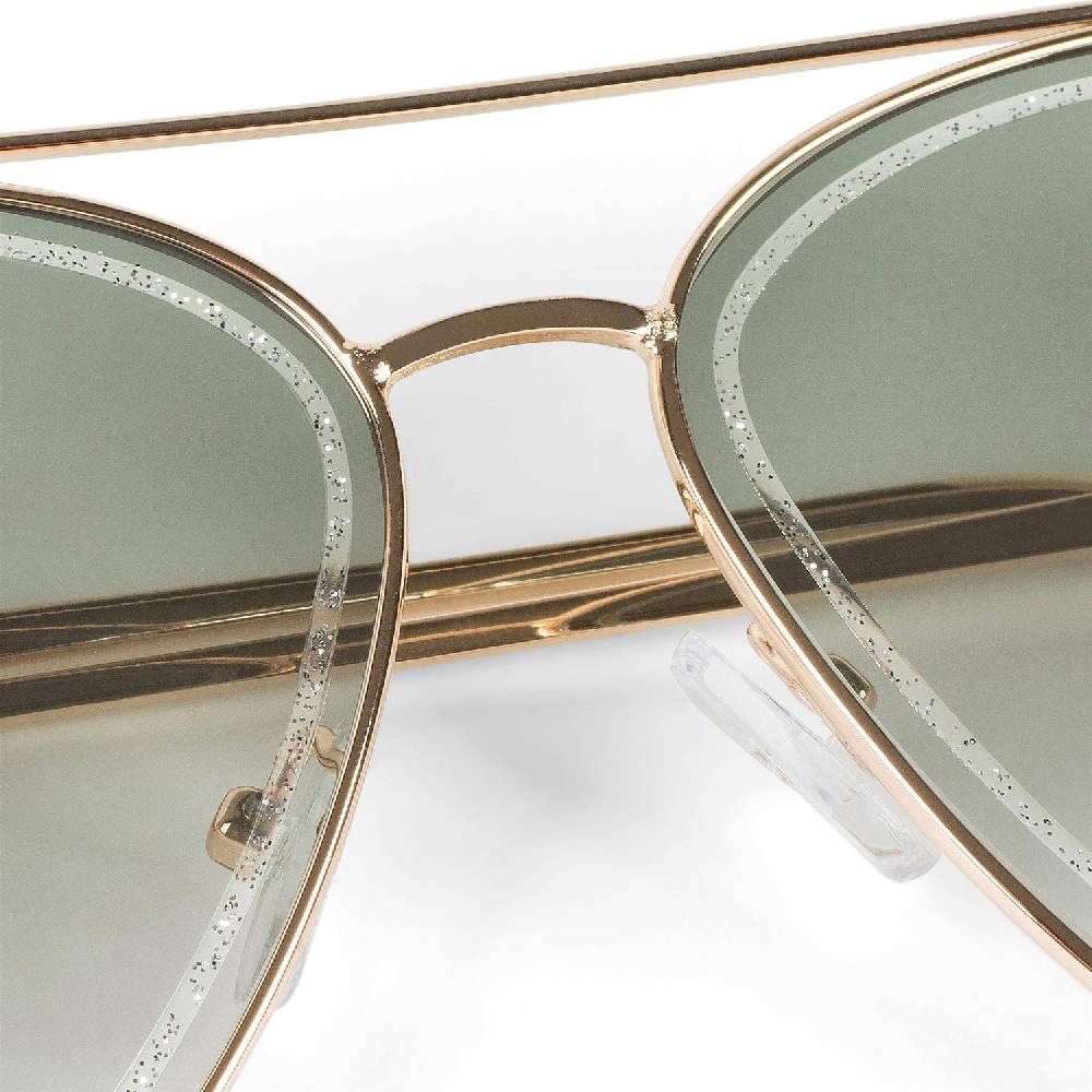 Stylebreaker Piloten Sonnenbrille mit Glitzer Highlights im Angebot
