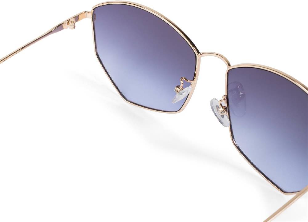 Stylebreaker Piloten Sonnenbrille mit fünfeckigen Gläsern Günstiger Verkauf