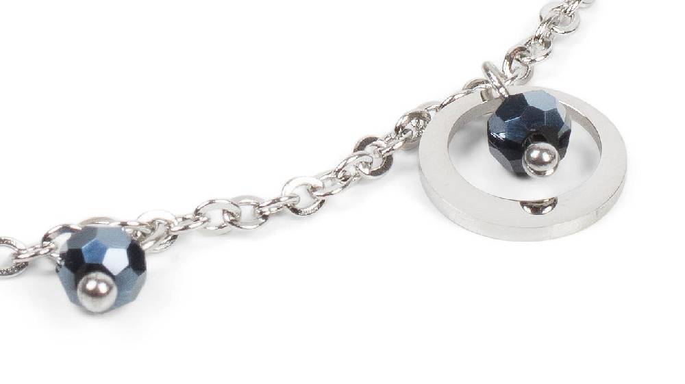 Stylebreaker Fußkettchen mit Ring und Perlen Anhängern Blitzverkäufe