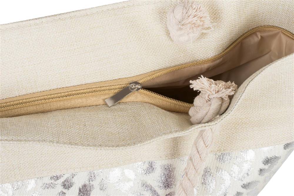 Stylebreaker Strandtasche mit metallic Leoparden Print Muttertagsangebot