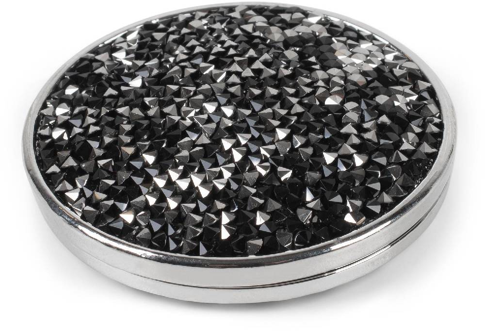 Stylebreaker Runde Magnet Brosche mit Strass Lagerräumung