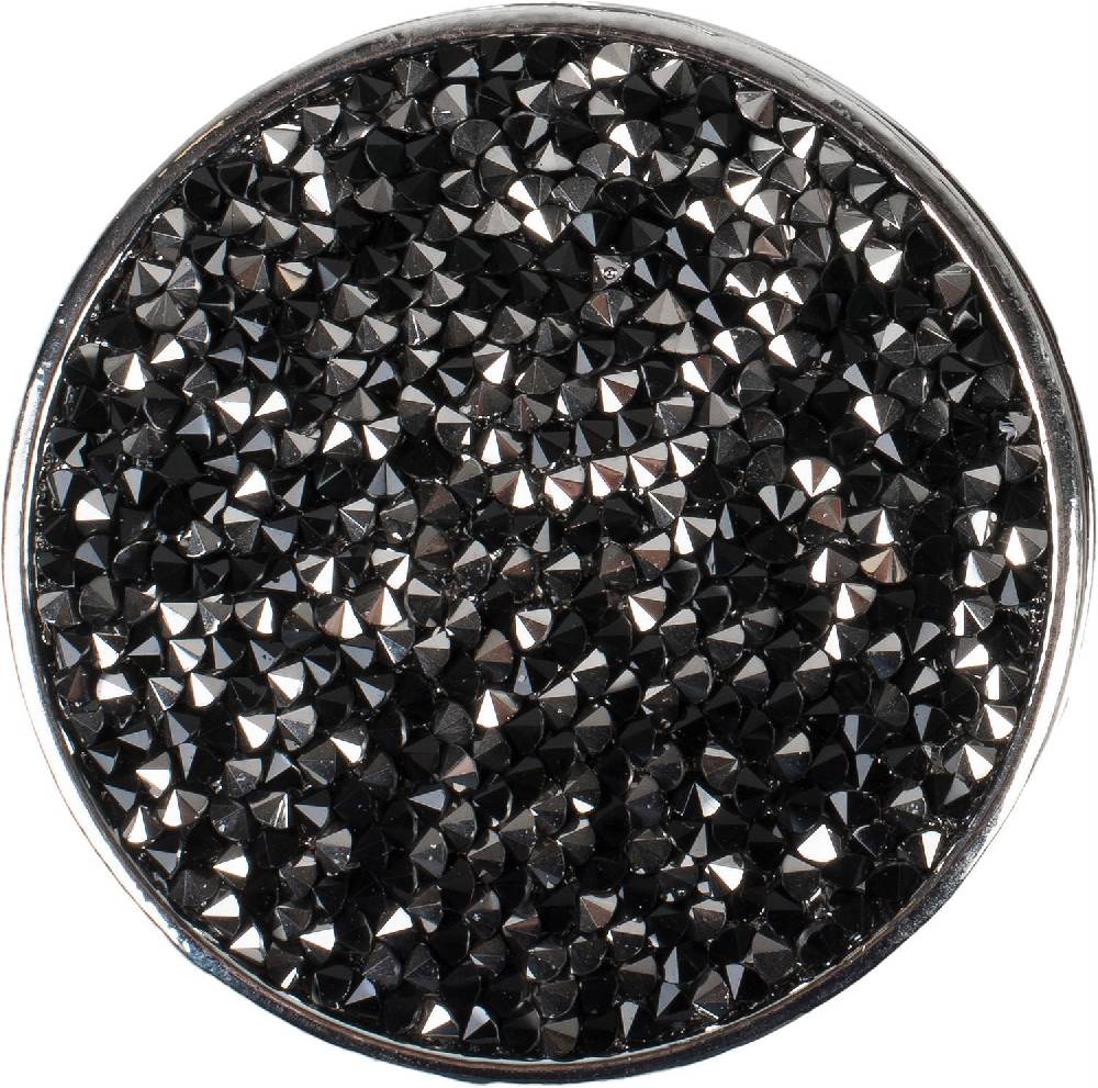 Stylebreaker Runde Magnet Brosche mit Strass Lagerräumung