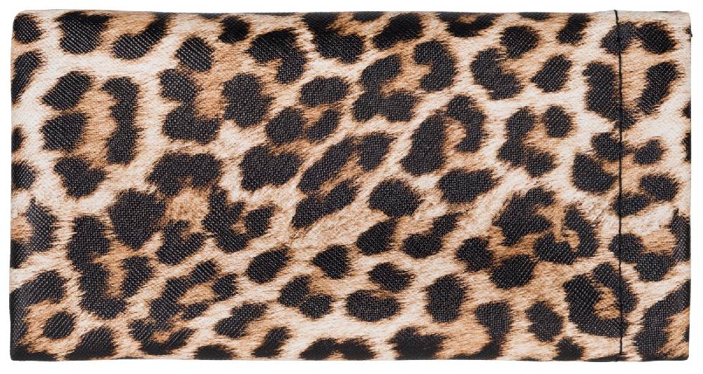 Stylebreaker Brillenetui mit Leoparden Muster und Putztuch Heißer Verkauf