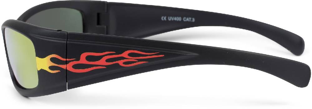 Stylebreaker Kinder Sport Sonnenbrille mit Flammen Print Exklusive Angebote