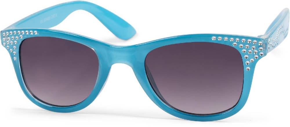 Stylebreaker Mädchen Nerd Sonnenbrille mit Strass