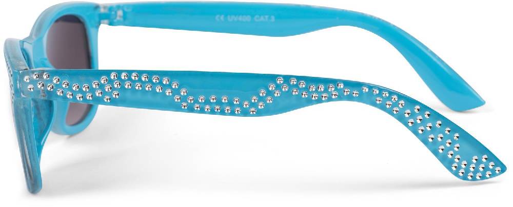 Stylebreaker Mädchen Nerd Sonnenbrille mit Strass Blitzangebot