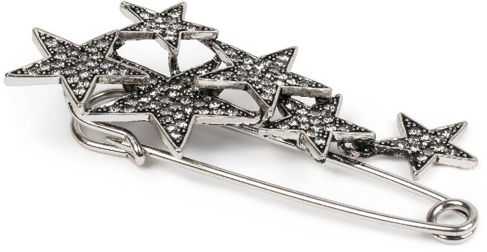 Stylebreaker Schmucknadel mit versetzt angeordneten Strass Sternen Bis zu 50% Rabatt