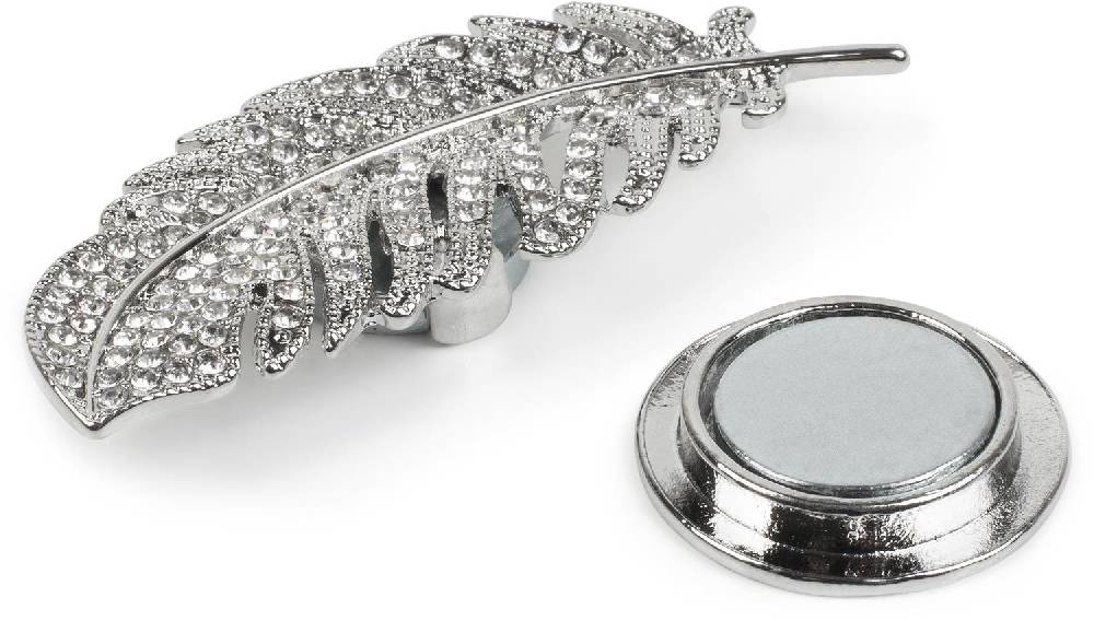 Stylebreaker Magnet Brosche Feder mit Strass Bis zu 60% Rabatt