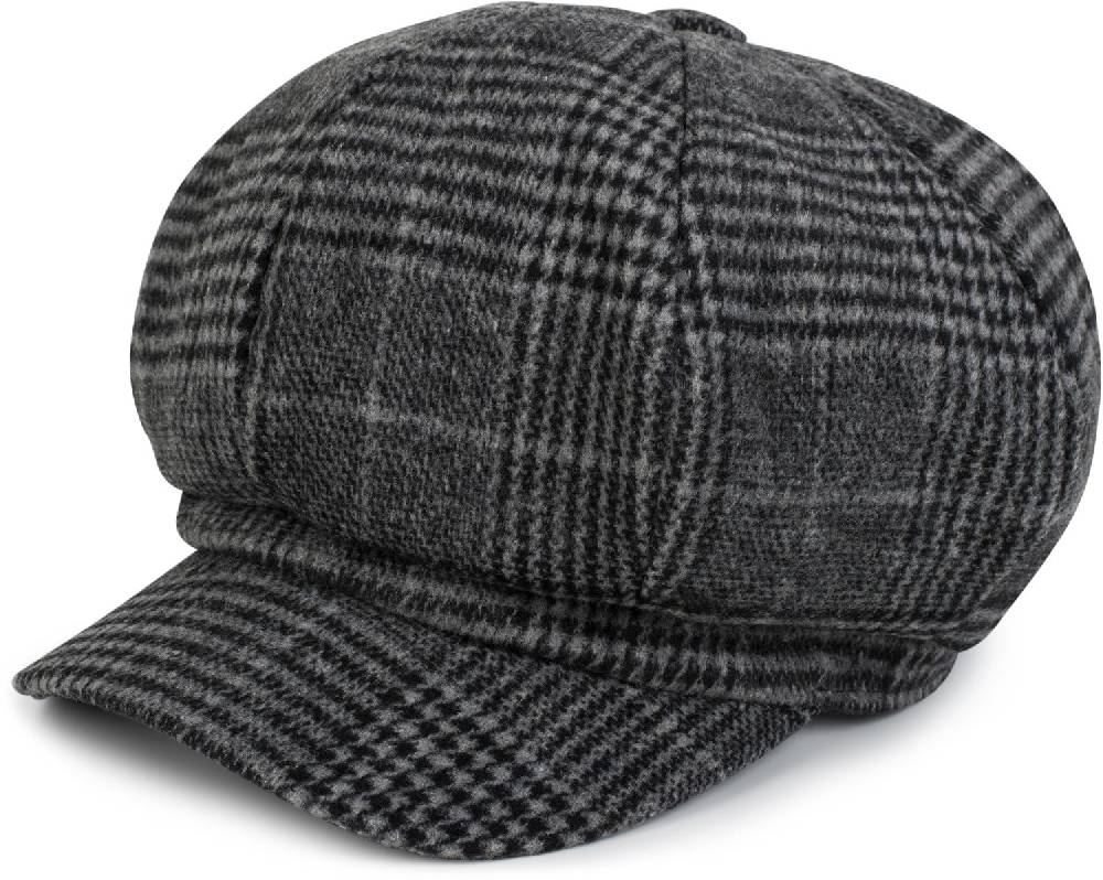 Stylebreaker Bakerboy Mütze mit Glencheck Karo Muster Discount Store für neue Produkte