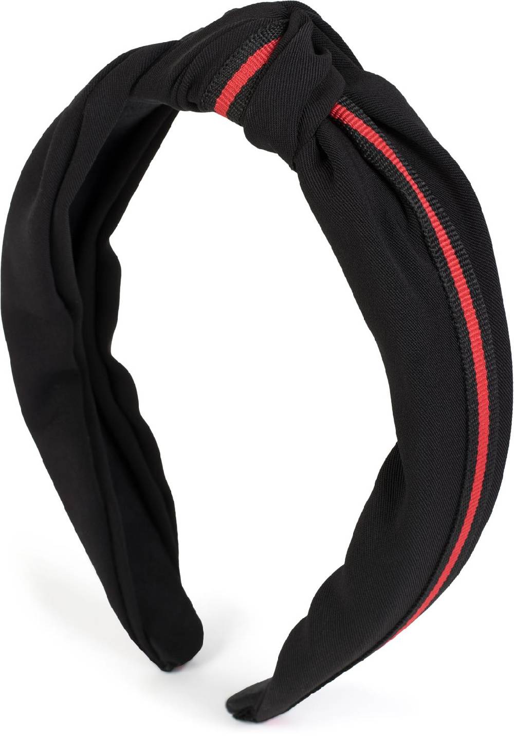 Stylebreaker Haarreif mit Band in Rot-Schwarz Super Rabatt