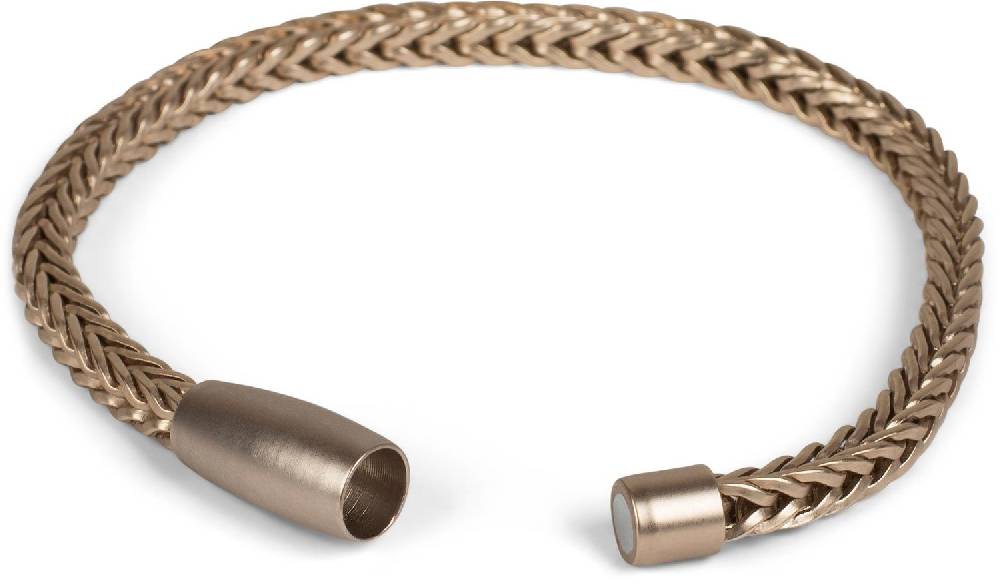 Stylebreaker Schmales Armband Zopfkette mit Magnetverschluss Kostenloser Versand