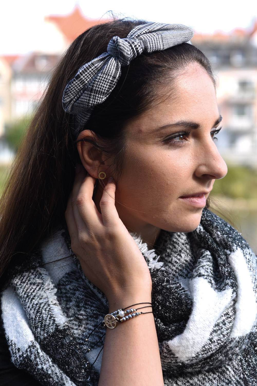 Stylebreaker Armband mit Lebensbaum, Perlen und Bändern Sonderangebot