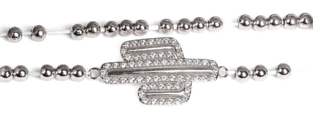 Stylebreaker Kugelarmband mit Kaktus und Strass Flash Sale