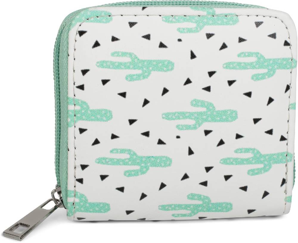 Stylebreaker Mini Geldbörse mit Kaktus Muster