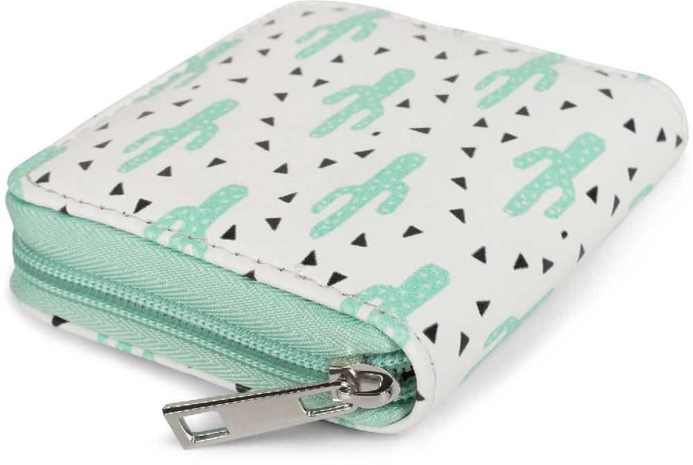 Stylebreaker Mini Geldbörse mit Kaktus Muster Online Shopping